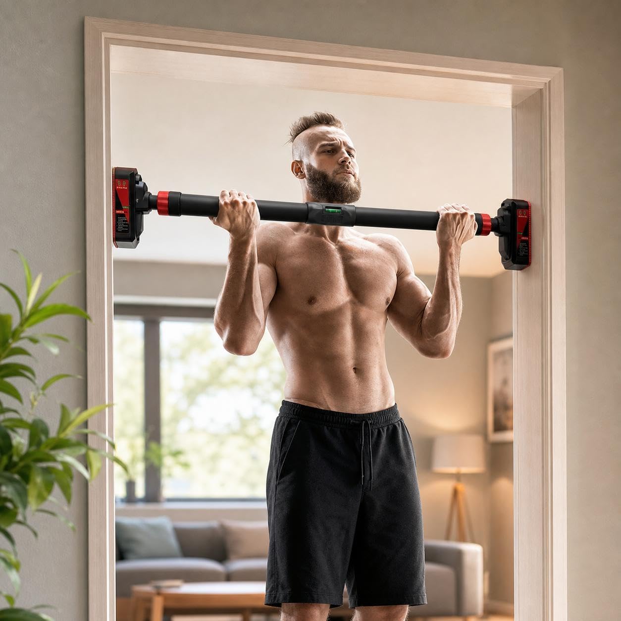 Leg Home Gym Workout - Klimmzugstange für den Türrahmen, Klimmzugstange mit