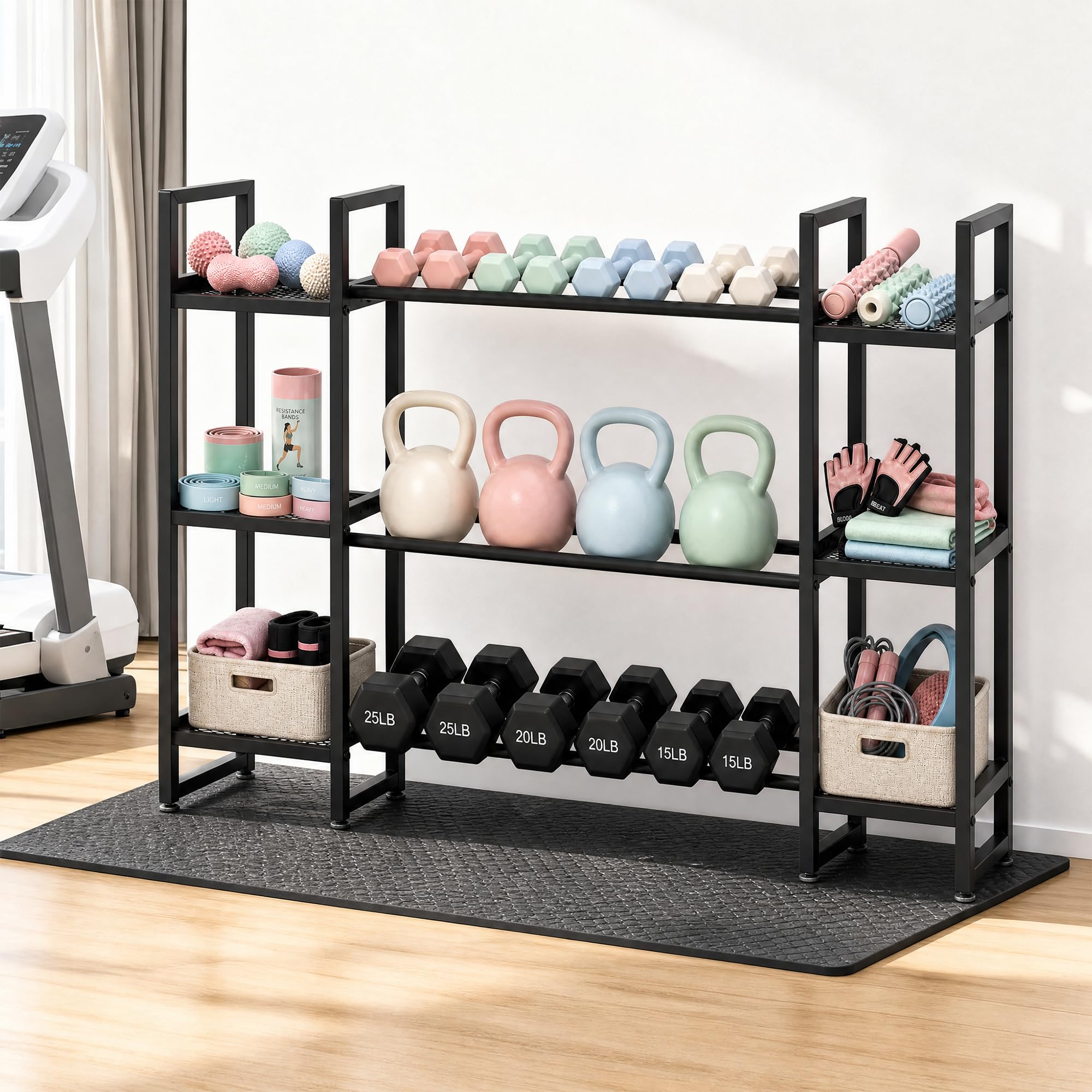 Hantelständer mit 3 Ebenen, 26 – All In One Gym Home Equipment Bewertung und Preis