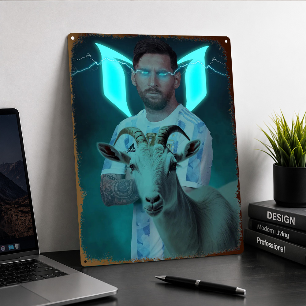 Lionel Messi mit GOAT-Schatten – Home Gym Neon Sign Bewertung und Preis