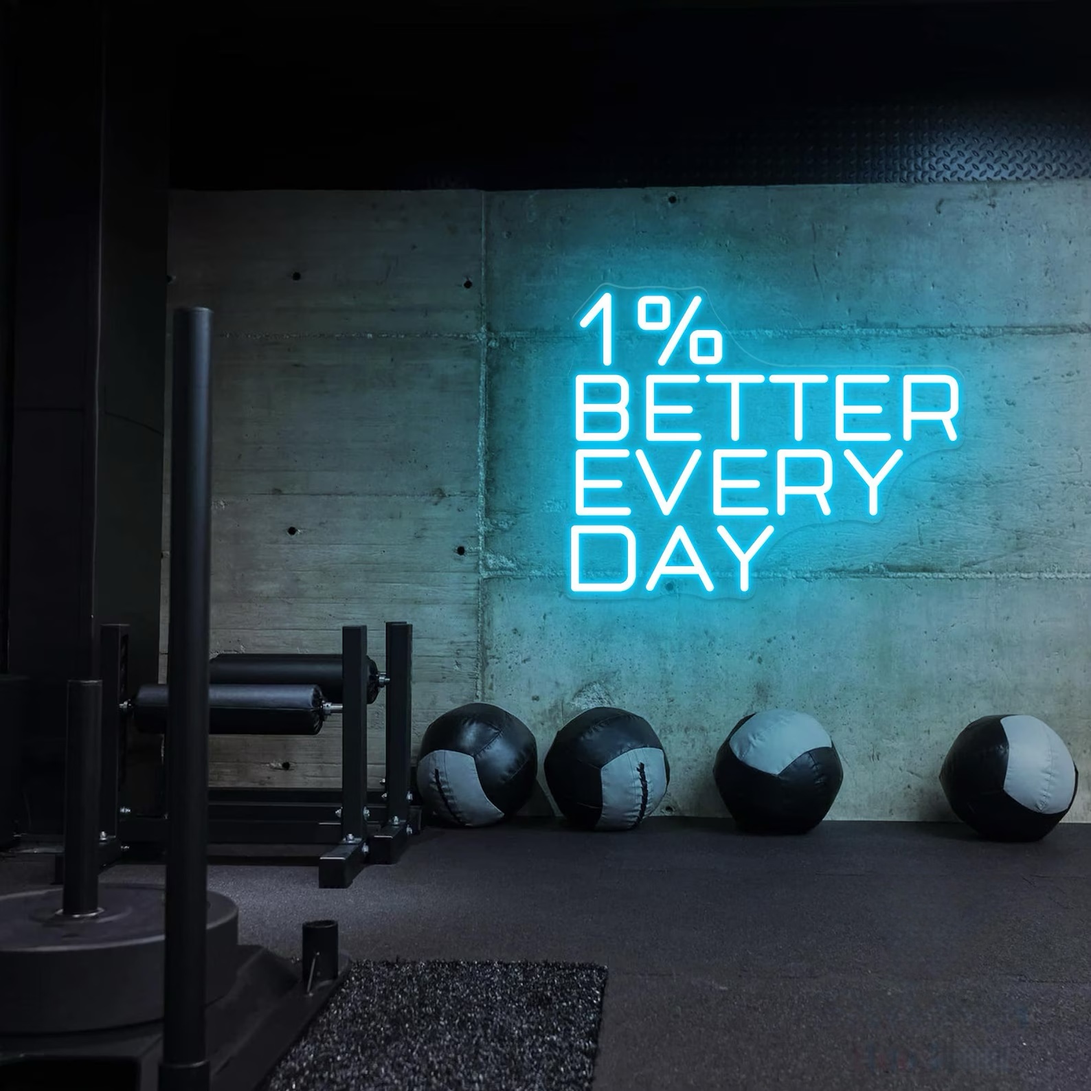 1% Besser Jeden Tag Neonschild – Home Gym Neon Sign Bewertung und Preis