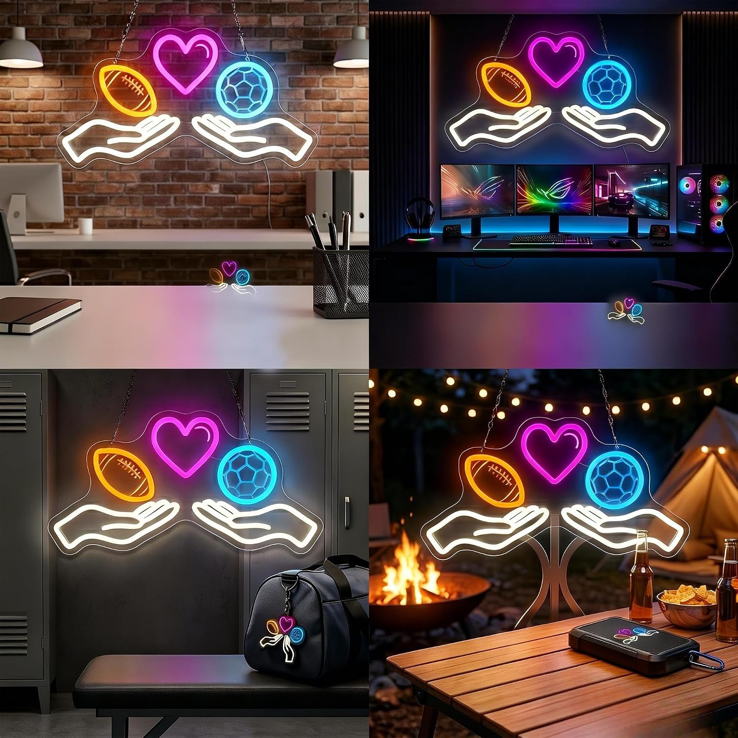 LED-Neonschild Fußball-Neonlic – Home Gym Neon Sign Bewertung und Preis