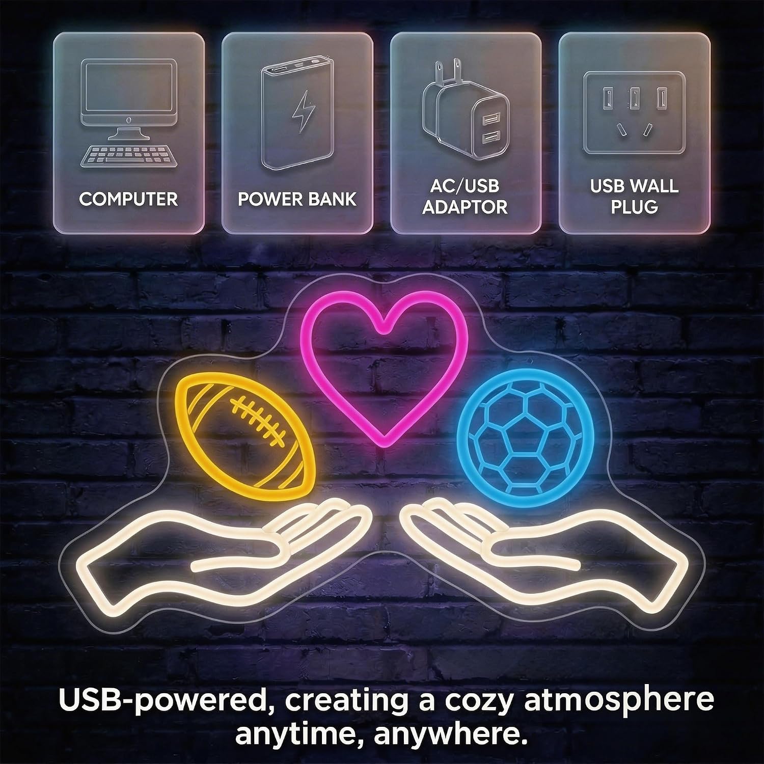 LED-Neonschild Fußball-Neonlic – Home Gym Neon Sign Bewertung und Preis