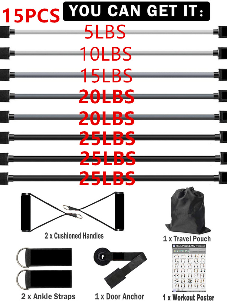 145lb Fitness Booty Widerstand – Home Gym Equipment Set Bewertung und Preis